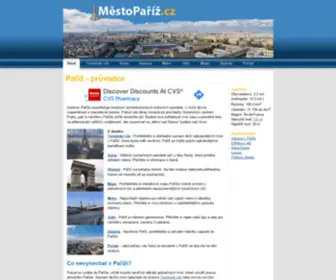 Mestopariz.cz(Paříž) Screenshot