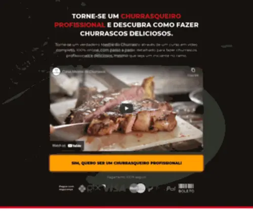 Mestredochurrasco.com.br(Curso Online Completo de Churrasco) Screenshot