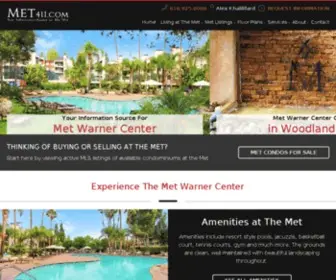 Met411.com(Met Warner Center Condos for Sale) Screenshot