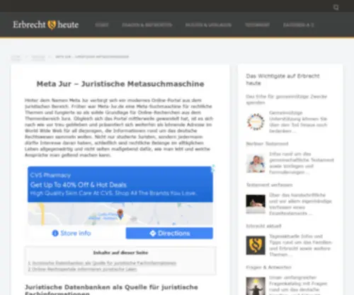 Meta-JUR.de(Meta Jur) Screenshot