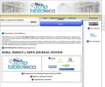 Metabiblioteca.org(Inicio) Screenshot