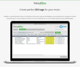 Metabliss.com(Mixed In Key) Screenshot