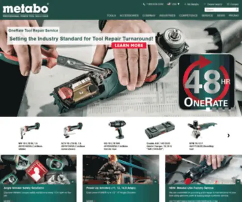 Metabo.com.ar(Elektrisch gereedschap voor de professional) Screenshot