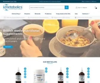 Metabolics.com(Vitamins, Minerals and Food Supplements) Screenshot