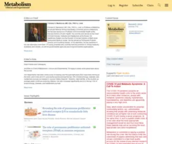 Metabolismjournal.com(Clinical and experimental) Screenshot