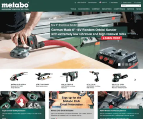 Metabo.org(Elektrisch gereedschap voor de professional) Screenshot