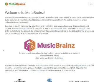 Metabrainz.org(MetaBrainz Foundation) Screenshot