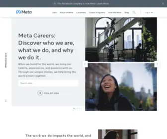 Metacareers.com(Meta Careers) Screenshot