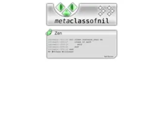 Metaclassofnil.com(Meta) Screenshot