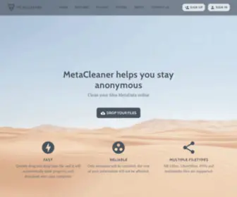 Metacleaner.com(Clean your files metadata online) Screenshot