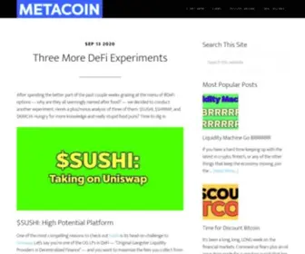 Metacoin.co(Covering Bitcoin) Screenshot