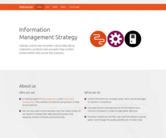 Metacore.com(Information Management Strategy) Screenshot