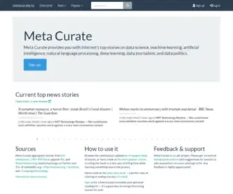 Metacurate.io(Metacurate) Screenshot