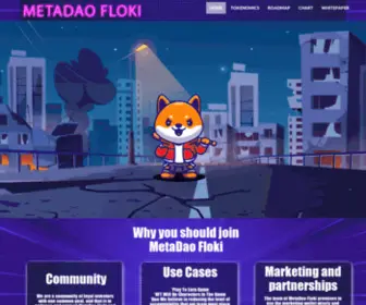 Metadaofloki.com(MetaDao Floki) Screenshot