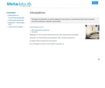 Metadata.dk(Introduktion) Screenshot