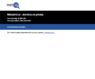 Metadrol.cz(Doména) Screenshot