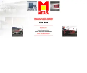 Metafa.ch(Fabrication et installation de porte de garage depuis 1962) Screenshot