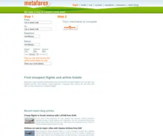 Metafares.com(Cheapest Flights) Screenshot