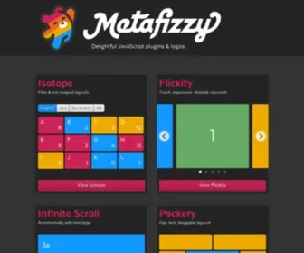 Metafizzy.co(Delightful JavaScript plugins & logos) Screenshot