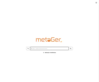 Metager.de(Mehr als eine Suchmaschine) Screenshot