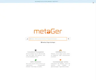 Metager3.de(Mehr als eine Suchmaschine) Screenshot