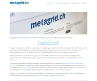 Metagrid.ch(Metagrid) Screenshot