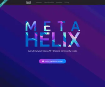 Metahelix.io(Solana NFT Tools) Screenshot