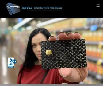 Metal-Creditcard.com(Custom Metal Credit Cards) Screenshot