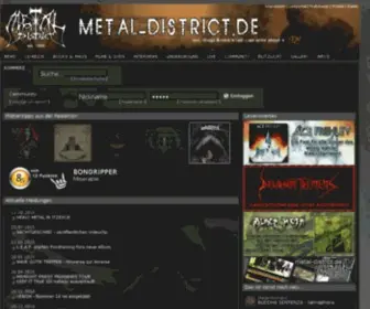 Metal-District.de(Metal District Webzine) Screenshot