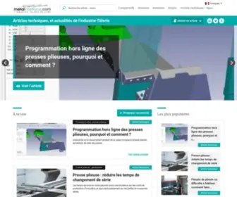 Metal-Interface.com(Industrie Tôlerie ) Screenshot