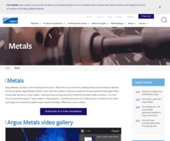 Metal-Pages.com(Metals market prices) Screenshot