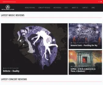 Metal-Revolution.com(The ultimate online metal magazine) Screenshot