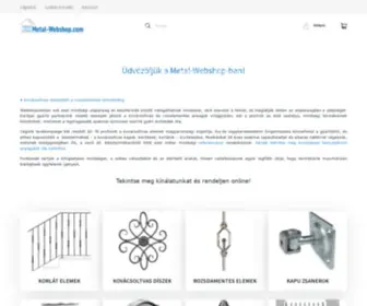 Metal-Webshop.com(Metal-Webshop kovácsoltvas webáruház) Screenshot