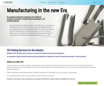 Metal3D.gr(3D Printing Services for the Industry) Screenshot