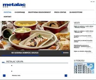 Metalac.com(Metalac Grupa) Screenshot