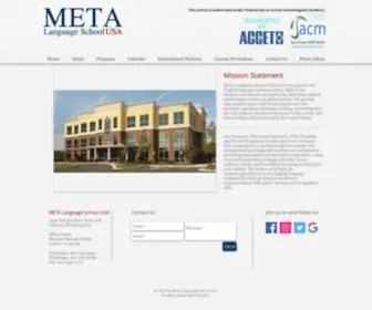 Metalanguageschoolusa.com(META Language School USA) Screenshot
