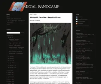 Metalbandcamp.com(Metal Bandcamp) Screenshot
