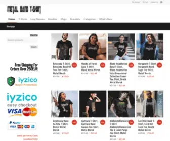 Metalbandt-Shirt.com(Buy Online Metal Band T) Screenshot