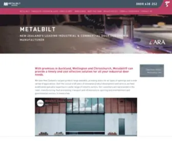 Metalbilt.co.nz(New Zealand's Leading Industrial Commercial Door Designer & Manufacturer) Screenshot