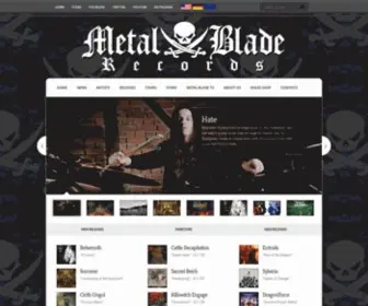 Metalblade.com(Metal Blade Records) Screenshot