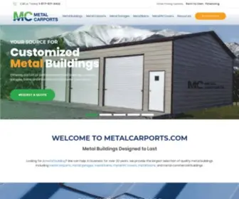 Metalcarports.com(Your Trusted Supplier of Metal Carports) Screenshot
