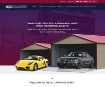 Metalcarportsdirect.com(Metal Carports Direct) Screenshot