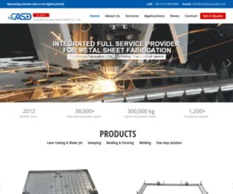 Metalcascade.com(Metal Fabrication Services) Screenshot