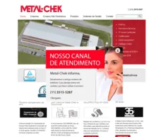 Metalchek.com.br(Metal Chek) Screenshot
