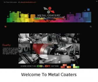 Metalcoaters.com(Metal Coaters) Screenshot