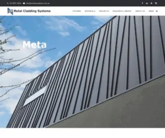 Metalcsystems.com.au(Metal Cladding Systems) Screenshot