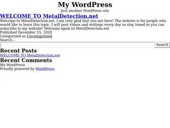 Metaldetection.net(My WordPress) Screenshot