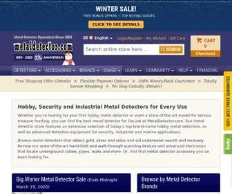 Metaldetector.com(Metal Detectors for Hobby & Security from Top Brands) Screenshot