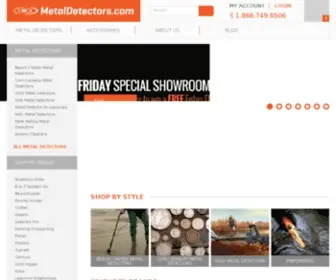 Metaldetectors.com(The largest selection of metal detectors from the biggest brands) Screenshot