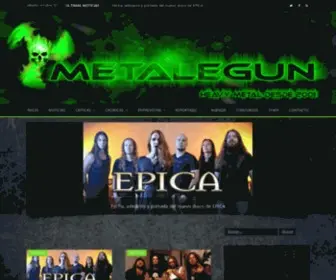 Metalegun.com(Revista Heavy Metal) Screenshot